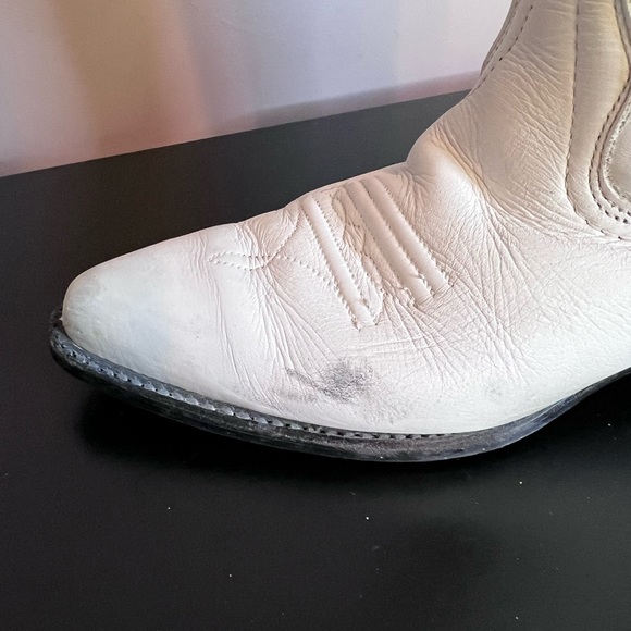 Vittorio Ricci White Cowgirl Boots 6M - Picture 12 of 16
